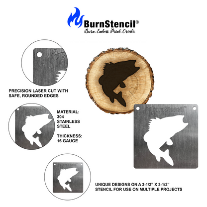 BurnStencil® Mini Winter Holiday 4 Pack