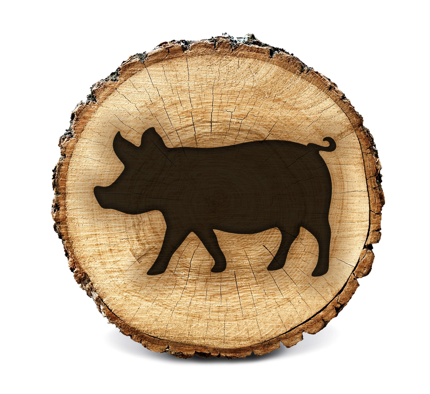BurnStencil® - Pig (Side Profile)